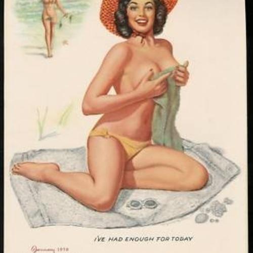 1958年　 ヌード・カレンダー
