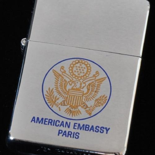 1980年製 アメリカ大使館　パリ　【ジッポー】