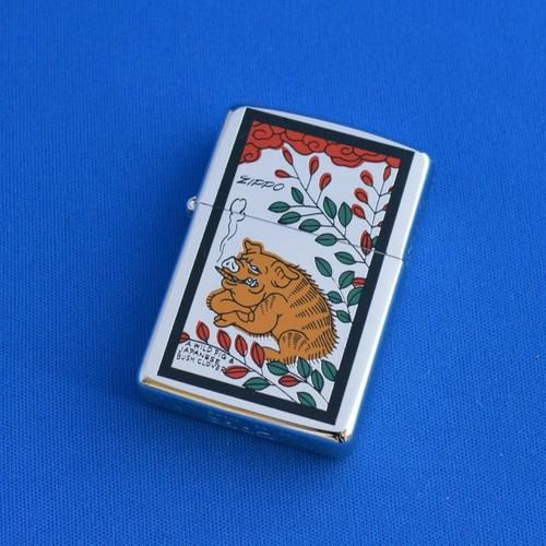 花札トリックアート　猪【ZIPPO】