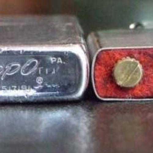 1967年製　プレーン　赤フェルト Ⅰ【ZIPPO】