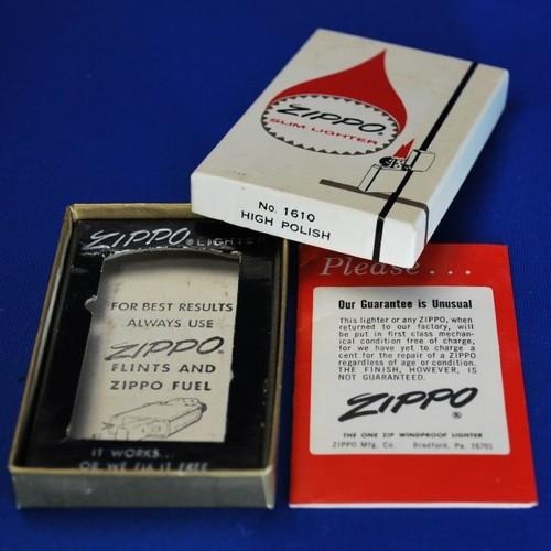 1967～76年製　パッケージボックス（NO.1610　HIGH POLISH）NO.1【ZIPPO】