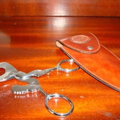 High end ciger scissors Made in Italy with case
