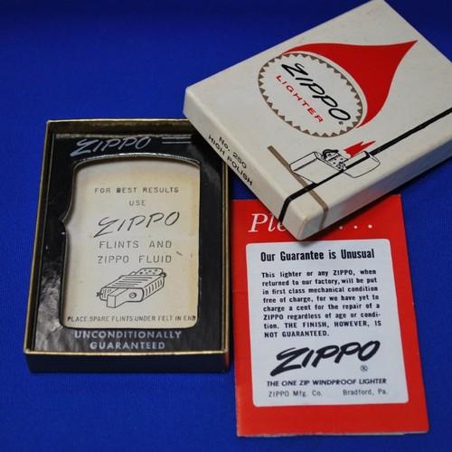 1962～1966年製　パッケージボックス（NO.250　HIGH POLISH）【ZIPPO】