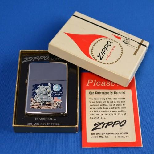 1969年後期製（跳ねロゴ初年度） アポロ11号 月面着陸記念 【ZIPPO】