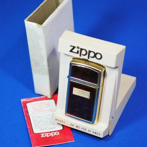 初代・ゴールデントータス　アイボリー・プラBOX入り　スリム・モデル  1977年製　【ZIPPO】